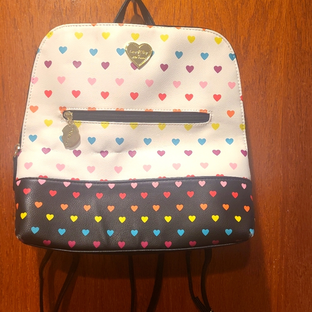Betsey Johnson backpack Gently Worn Adjustable straps soft leather